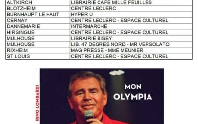 Où se procurer le livre « Mon Olympia » de Rino Lombardi en Alsace ?